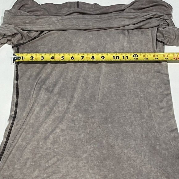 Free People We The Free Cosmo Cowl Long Sleeve Top Gray Women Size Medium - Picture 12 of 16